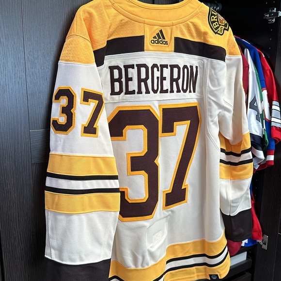 Patrice Bergeron adidas Boston Bruins Captain Patch Primegreen Authentic Jersey - Picture 7 of 8